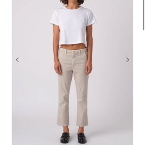 AMO Light Khaki Easy Trouser in Pumice Beige Size 29